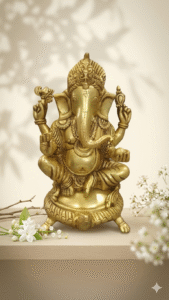 Sitting Tortoise Ganesh