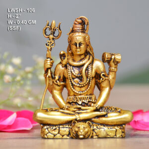 Handcrafted Lord Shiva brass statue for divine home decor and spiritual worship